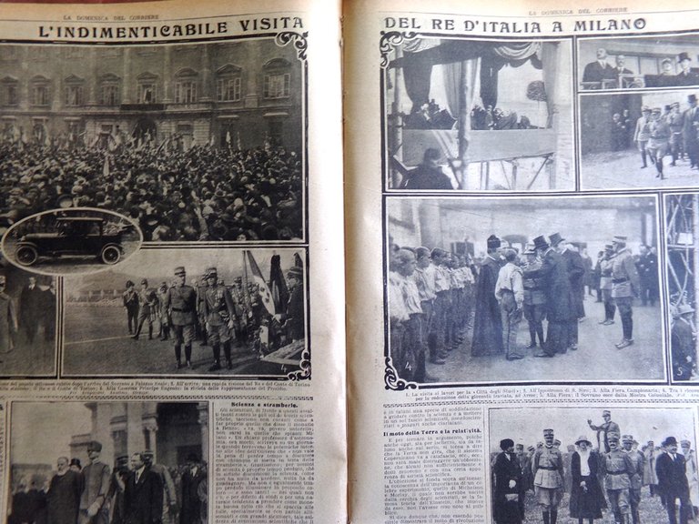 La Domenica del Corriere 23 Aprile 1922 Vittorio Emanuele Milano …