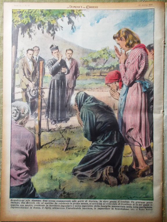 La Domenica del Corriere 23 Aprile 1950 Walter Huston Enigma …