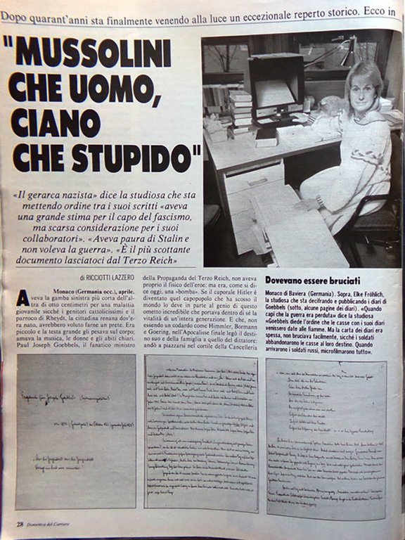 La Domenica del Corriere 23 Aprile 1987 Pirandello Piovra Castello …