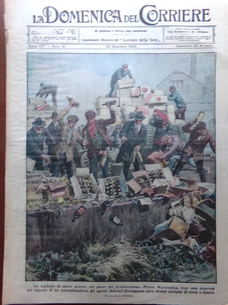 La Domenica del Corriere 23 Dicembre 1923 Gleno Fantasmi su …