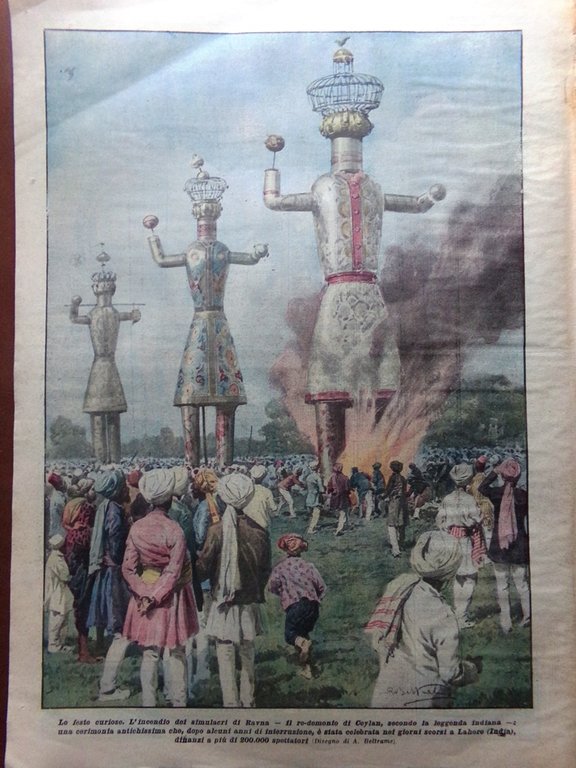 La Domenica del Corriere 23 Dicembre 1923 Gleno Fantasmi su …