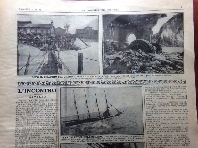 La Domenica del Corriere 23 Dicembre 1923 Gleno Fantasmi su …