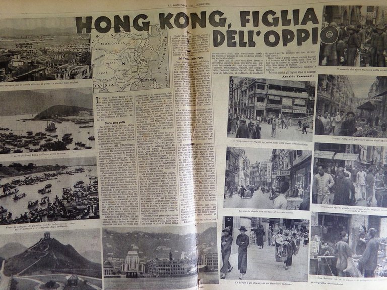 La Domenica del Corriere 23 Gennaio 1938 Hong Kong Oppio … | Immagine Gallery 2