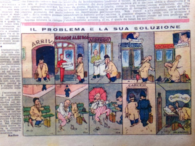 La Domenica del Corriere 23 Gennaio 1944 WW2 Sardegna Abbazia …