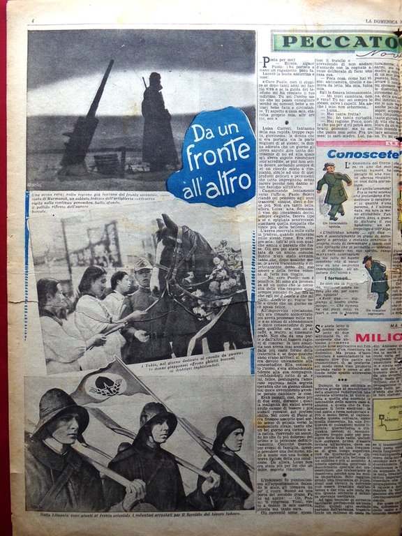 La Domenica del Corriere 23 Gennaio 1944 WW2 Sardegna Abbazia … | Immagine Gallery 7