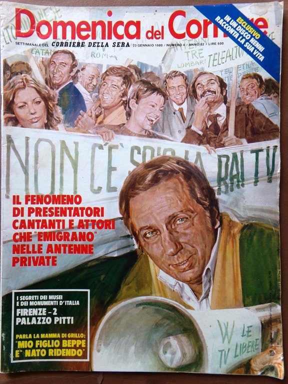 La Domenica del Corriere 23 Gennaio 1980 Salvador Dalì Fantozzi … | Immagine Gallery 1