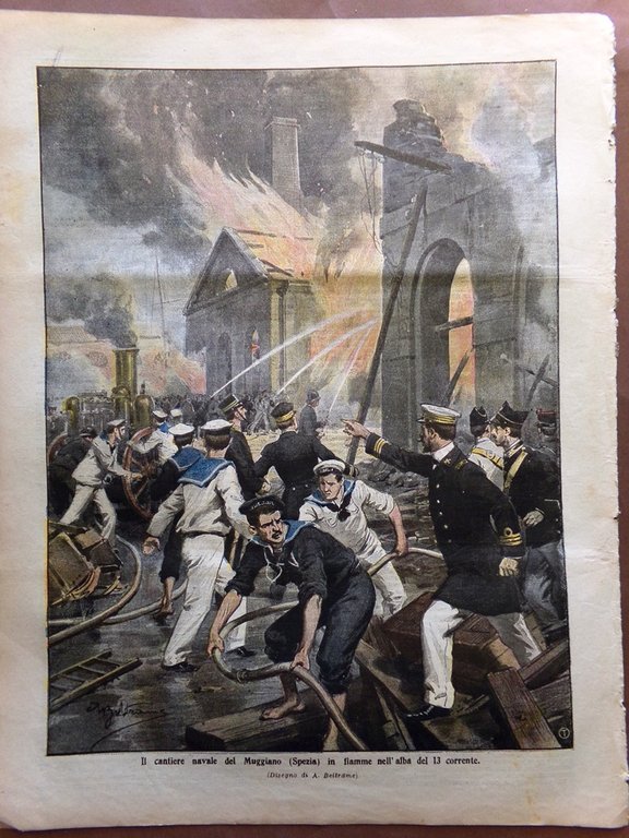 La Domenica del Corriere 23 Giugno 1907 Minatore Montpellier Fotografia …