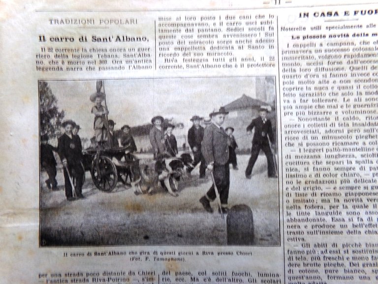 La Domenica del Corriere 23 Giugno 1907 Minatore Montpellier Fotografia …