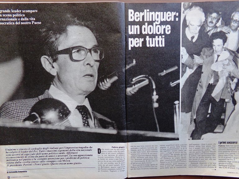 La Domenica del Corriere 23 Giugno 1984 Morte Berlinguer Moser …