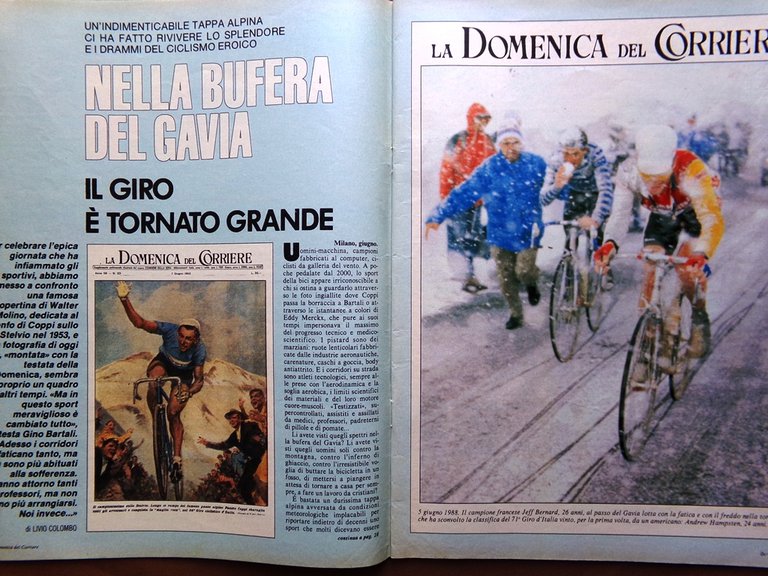 La Domenica del Corriere 23 Giugno 1988 Giro d'Italia F16 …