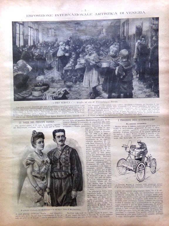 La Domenica del Corriere 23 Luglio 1899 Toselli Madonna Nevi …