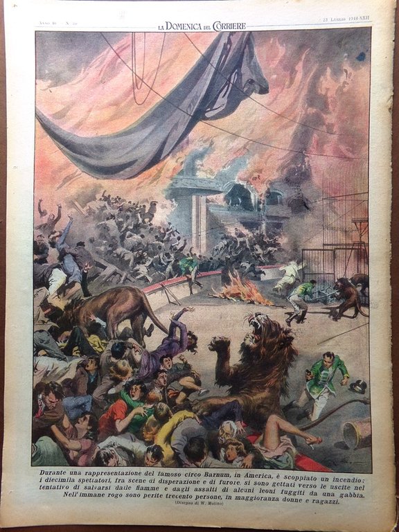 La Domenica del Corriere 23 Luglio 1944 WW2 Foreste Finlandia …