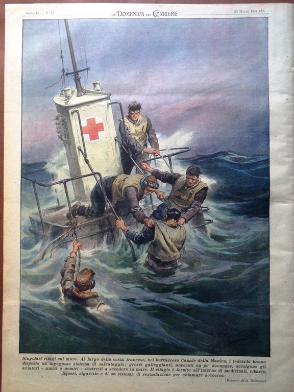 La Domenica del Corriere 23 Marzo 1941 WW2 Cheren Artigianato …
