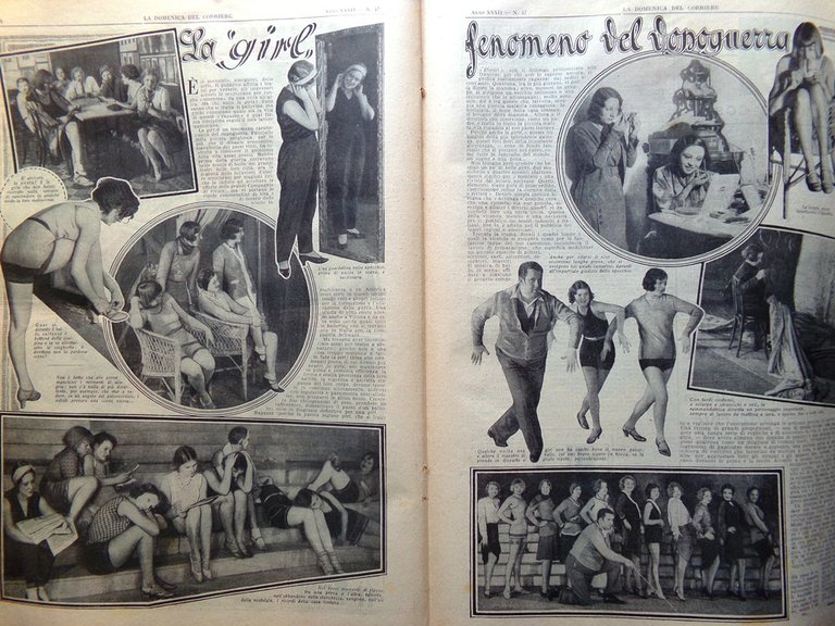 La Domenica del Corriere 23 Novembre 1930 Girl Carnera Crisi …