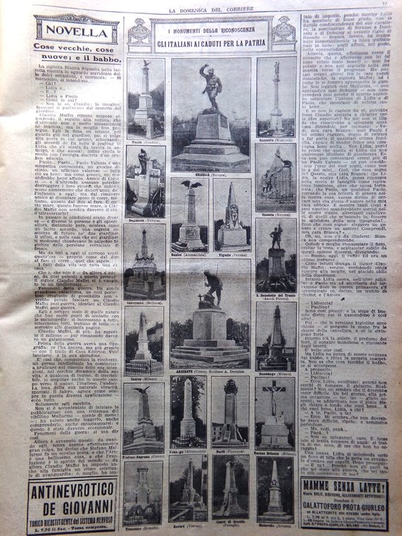 La Domenica del Corriere 23 Ottobre 1921 Re Brennero Rodi …