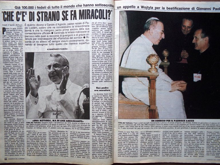 La Domenica del Corriere 23 Ottobre 1982 Kelly Papa Luciani …
