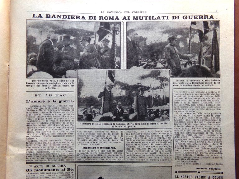 La Domenica del Corriere 23 Settembre 1917 WW1 San Gabriele …