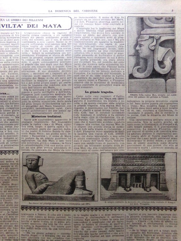 La Domenica del Corriere 23 Settembre 1923 Maya Circuito di …