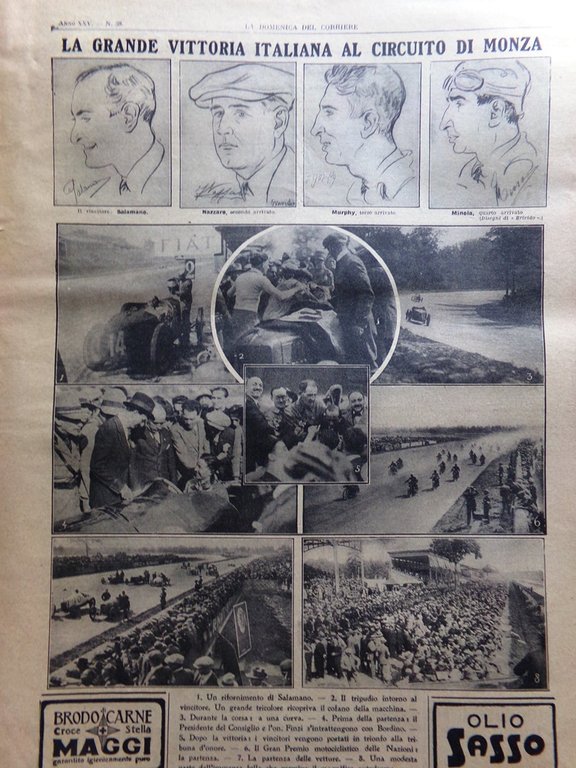 La Domenica del Corriere 23 Settembre 1923 Maya Circuito di …