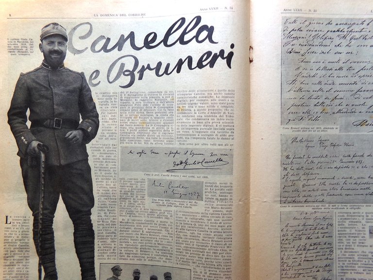 La Domenica del Corriere 24 Agosto 1930 Smemorato Collegno Palio …