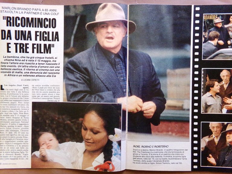 La Domenica del Corriere 24 Agosto 1989 Gullit Ranieri Brando …