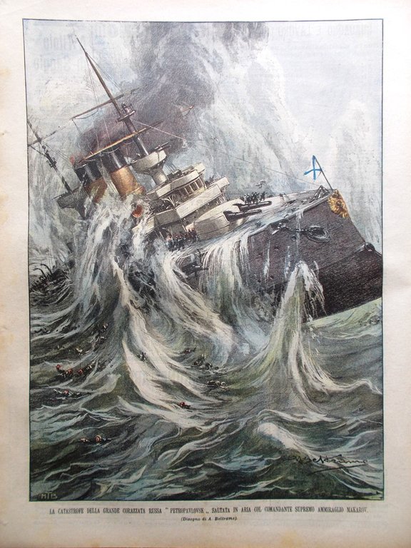 La Domenica del Corriere 24 Aprile 1904 Loubet Giornalismo Cinese …