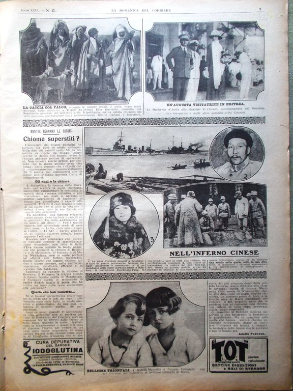 La Domenica del Corriere 24 Aprile 1927 Fiera Milano Nobile …