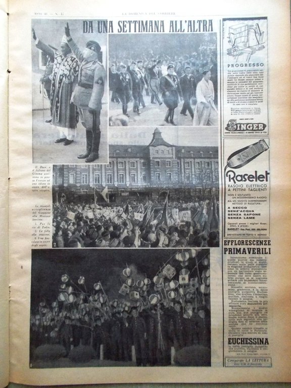 La Domenica del Corriere 24 Aprile 1938 Spiriti Purosangue Giappone … | Immagine Gallery 2