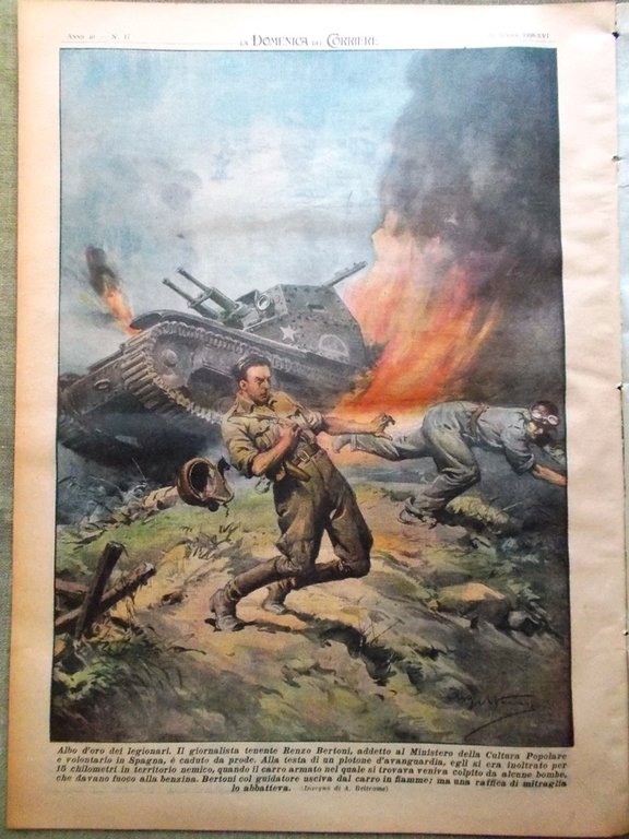 La Domenica del Corriere 24 Aprile 1938 Spiriti Purosangue Giappone … | Immagine Gallery 3