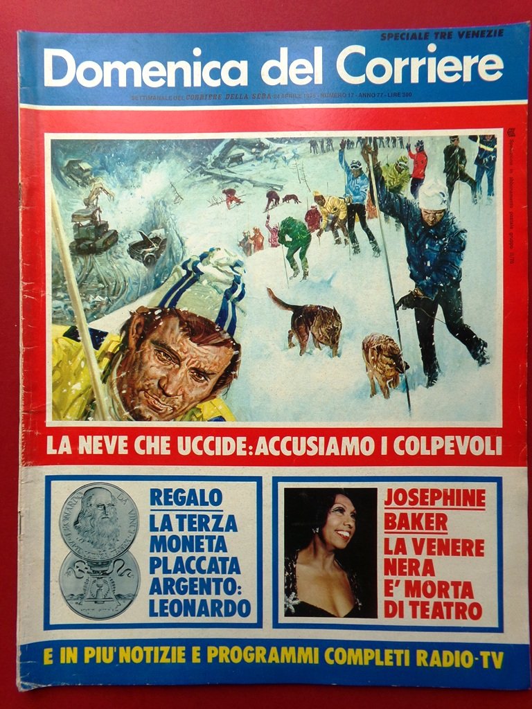 La Domenica del Corriere 24 Aprile 1975 Baker Zoff Groucho …
