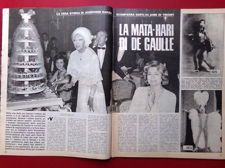 La Domenica del Corriere 24 Aprile 1975 Baker Zoff Groucho …