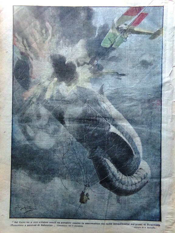 La Domenica del Corriere 24 Dicembre 1916 WW1 Messina Trincee …