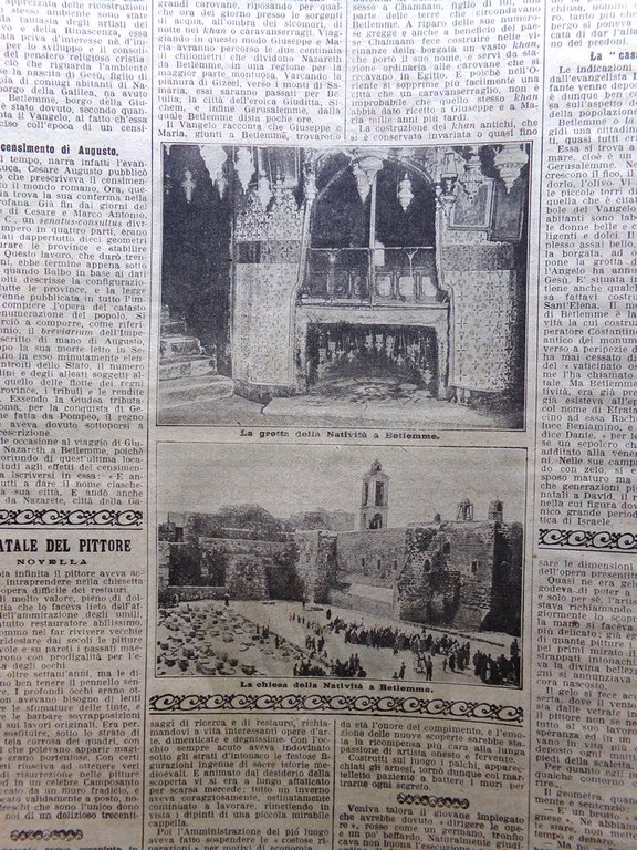 La Domenica del Corriere 24 Dicembre 1922 Tesoro Tebe Natività …