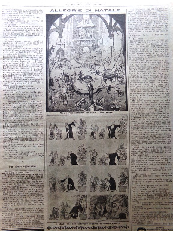 La Domenica del Corriere 24 Dicembre 1922 Tesoro Tebe Natività …