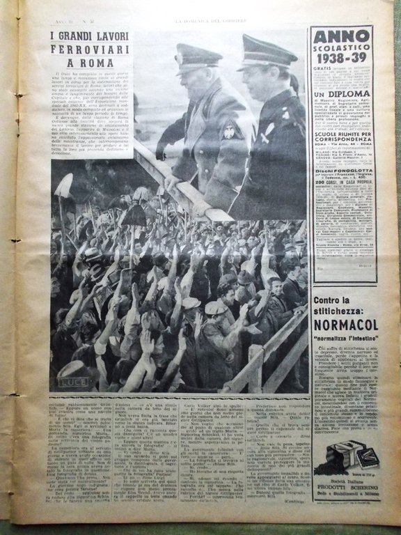 La Domenica del Corriere 24 Dicembre 1938 Ferrovie Roma Tunisi … | Immagine Gallery 2