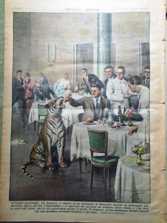 La Domenica del Corriere 24 Dicembre 1938 Ferrovie Roma Tunisi … | Immagine Gallery 3