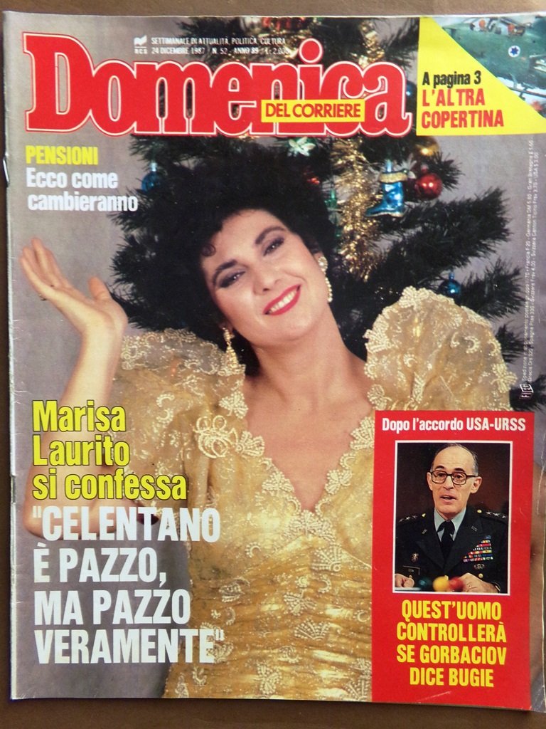 La Domenica del Corriere 24 Dicembre 1987 Fibra Ottica Razzismo …