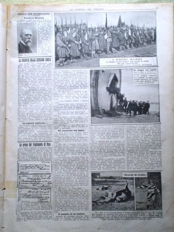 La Domenica del Corriere 24 Febbraio 1918 WW1 Highlanders Brigata …