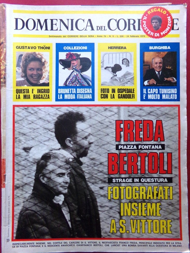 La Domenica del Corriere 24 Febbraio 1974 Monzon Mindszenty Petrolio …