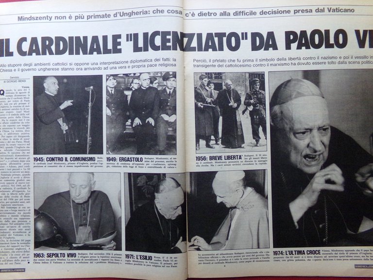 La Domenica del Corriere 24 Febbraio 1974 Monzon Mindszenty Petrolio …