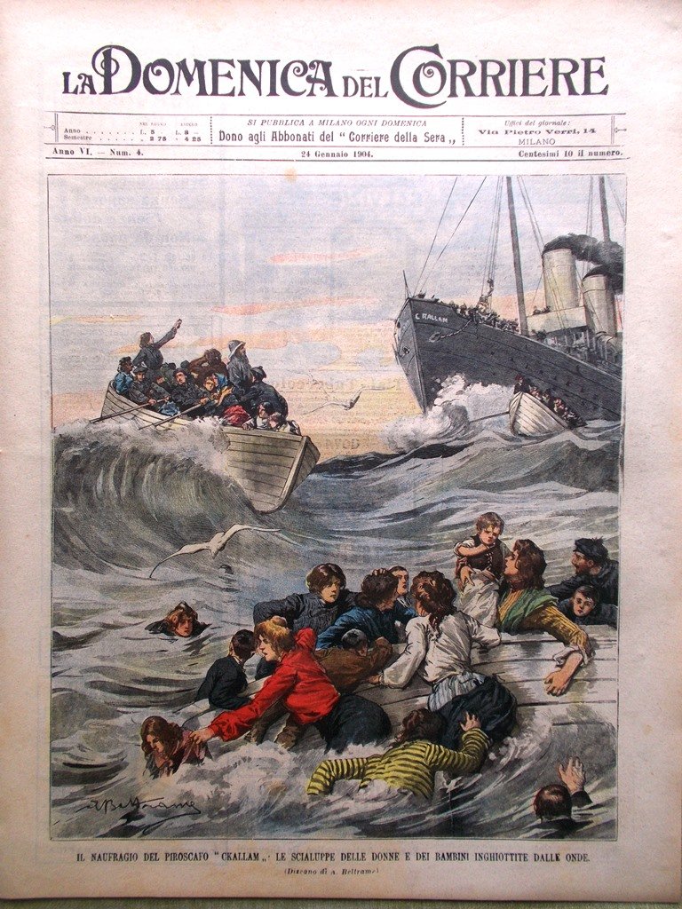 La Domenica del Corriere 24 Gennaio 1904 Sardou Bernhardt Russia …