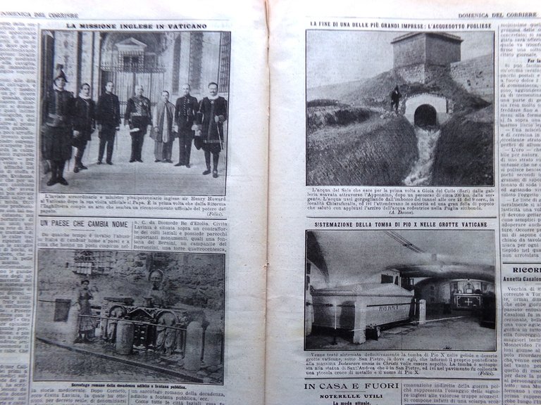 La Domenica del Corriere 24 Gennaio 1915 WW1 Terremoto Marsica …