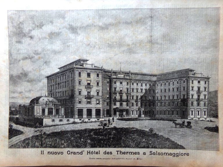 La Domenica del Corriere 24 Giugno 1900 Salsomaggiore Inondazioni Pesio …