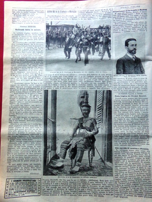 La Domenica del Corriere 24 Giugno 1906 Esposizione Milano Ferruccio …