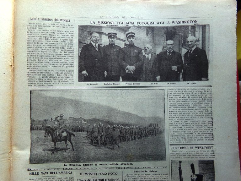La Domenica del Corriere 24 Giugno 1917 WW1 Marconi Cadolini …