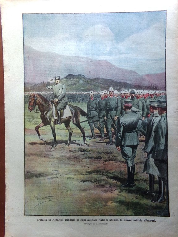 La Domenica del Corriere 24 Giugno 1917 WW1 Marconi Cadolini …