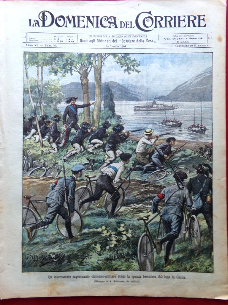 La Domenica del Corriere 24 Luglio 1904 Cosacchi Raffaello Paul … | Immagine principale
