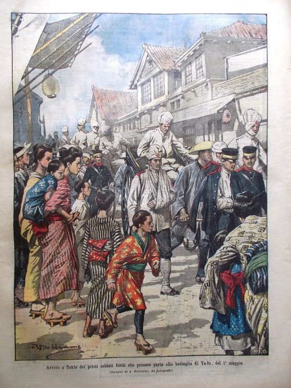 La Domenica del Corriere 24 Luglio 1904 Cosacchi Raffaello Paul … | Immagine Gallery 6