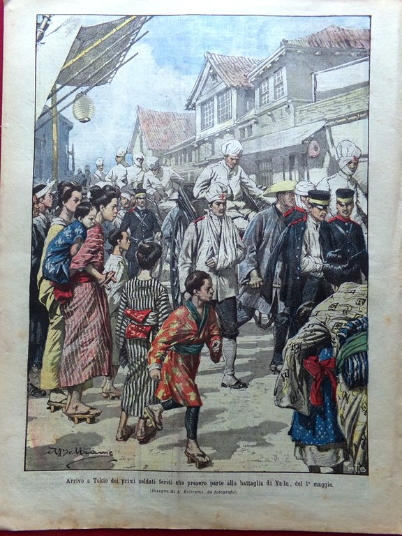 La Domenica del Corriere 24 Luglio 1904 Cosacchi Raffaello Paul … | Immagine Gallery 5