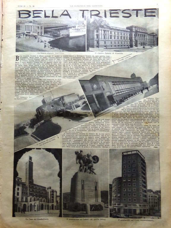 La Domenica del Corriere 24 Luglio 1938 Trieste Bibbia Corano … | Immagine Gallery 2